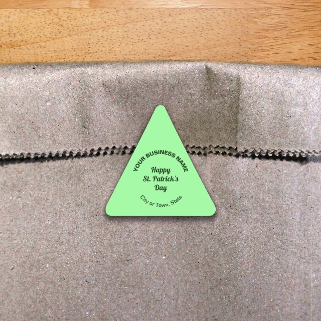 Pegatina Triangular Green Light Saint Patrick Business (Subido por el creador)