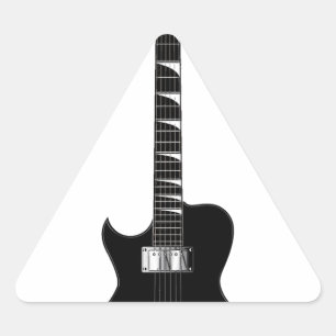 Pegatina Triangular Guitarra eléctrica