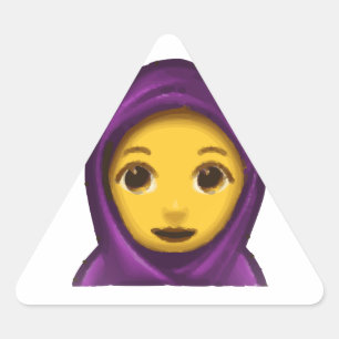 Pegatina Triangular hajib de emoji