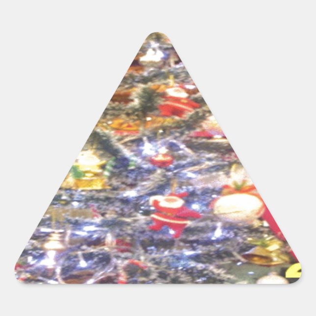 Pegatina Triangular Hakuna Matata Feliz Navidad y Feliz Año Nuevo. p (Anverso)