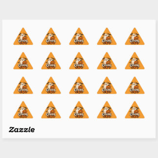 Pegatina Triangular Halloween
