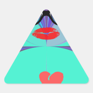 Pegatina Triangular Heart Selfie