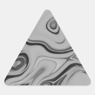 Pegatina Triangular Hermosa Impresión de Arte de Color de Textura Gris