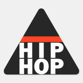 PEGATINA TRIANGULAR ¡HIP HOP!