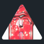 Pegatina Triangular ¡Ho Ho Ho Ho Ho! Santa Claus Gorra Merry Christmas<br><div class="desc">h - ¡HoHo! ¡Ho Ho Ho Ho Ho! El Gorra de Santa Claus Feliz Regalos de Estrella de Navidad. Personalizable Feliz Año Nuevo y saludos estacionales navideños del año con este último Hakuna Matata regalo arte y Hakuna Matata de moda ocasión de temporada calidad productos de regalos únicos de www.zazzle.com/achempong*...</div>