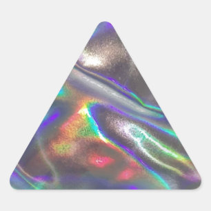 Pegatina Triangular holográfico