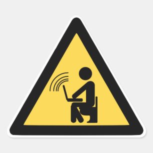 Pegatina Triangular ¡Hotspot inalámbrico!