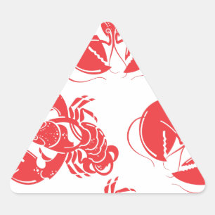 Pegatina Triangular huella de bogavante