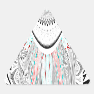 Pegatina Triangular Ilustracion vectorial de colores cálidos y suaves