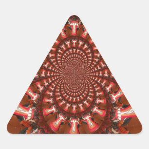 Pegatina Triangular Imagen de arte de lengua Kaleidoscope Imprimir/Grá