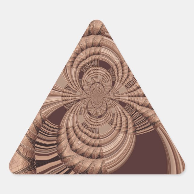 Pegatina Triangular Imagen/gráfico de arte fractal Hakuna Matata afric (Anverso)