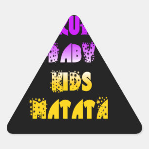 Pegatina Triangular Impresión artística Hakuna Matata