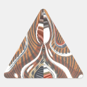 Pegatina Triangular Impresión de arte abstracto africano
