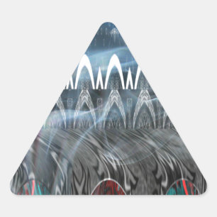 Pegatina Triangular Impresión de arte abstracto asombroso