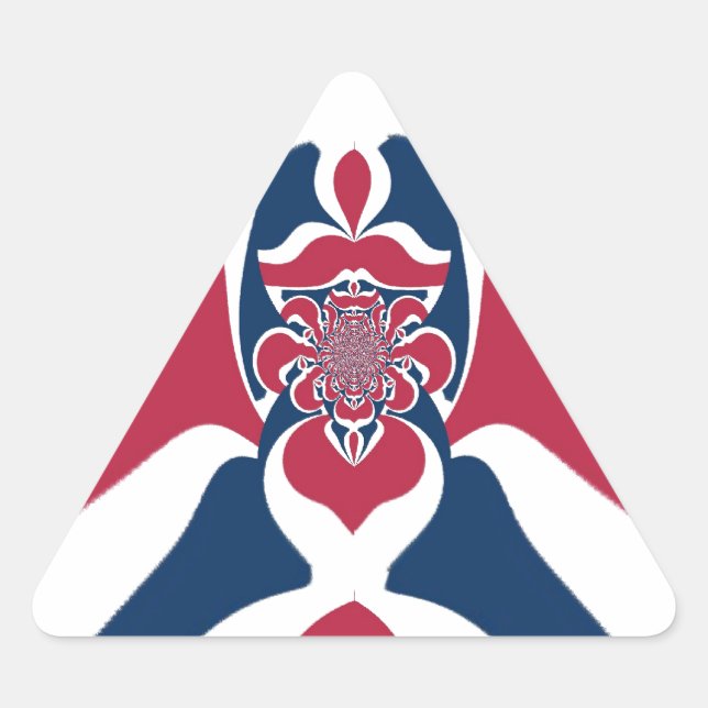 Pegatina Triangular Impresión de arte de E.T. asombrosa (Anverso)