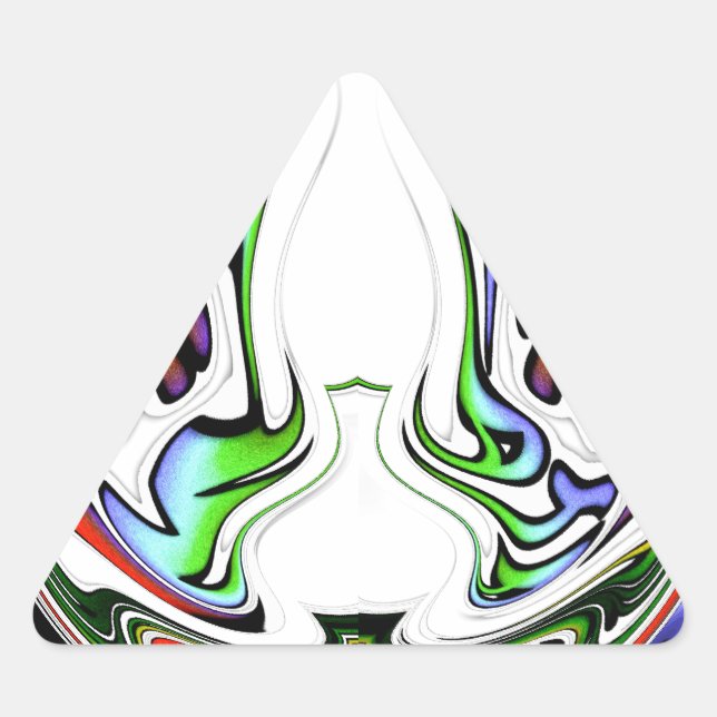 Pegatina Triangular Impresión de arte de hakuna matata asombrosa (Anverso)