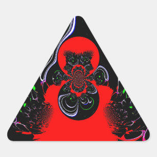 Pegatina Triangular Impresión de fluidos en Kaleidoscope