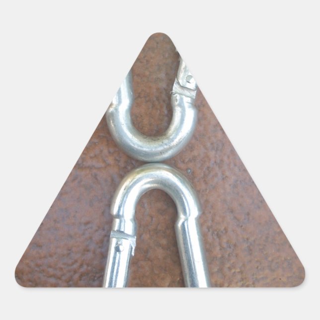 Pegatina Triangular infinito de plata (Anverso)