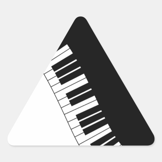 Pegatina Triangular Instrumentos de teclado Aziza (Anverso)