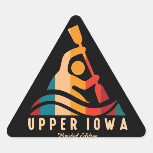 Pegatina Triangular Iowa Kayak