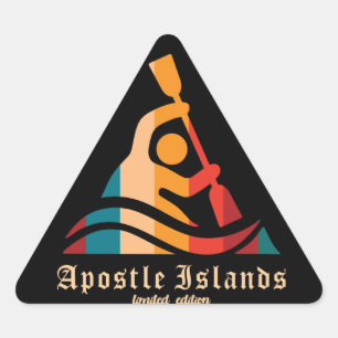 Pegatina Triangular Islas Kayak