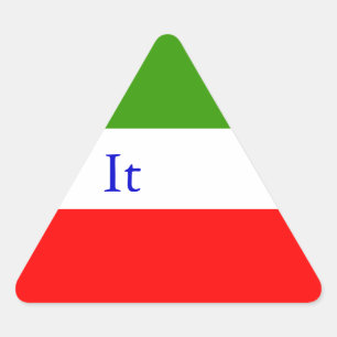 PEGATINA TRIANGULAR ITALIA
