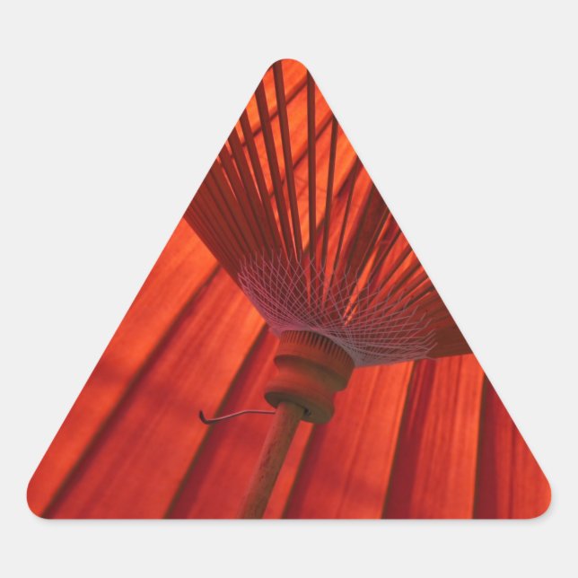 Pegatina Triangular Japón: Té paraguas K Bangasa White (Anverso)