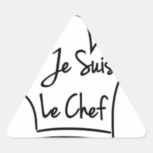 Pegatina Triangular Je Suis Le Chef