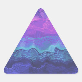 Pegatina Triangular jeweltone agate ombre : 