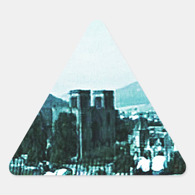 Pegatina Triangular jGibney del arte snap-38784 del castillo de (Anverso)