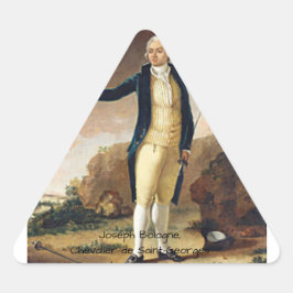 Pegatina Triangular Joseph Bologne, Chevalier de Saint-Georges