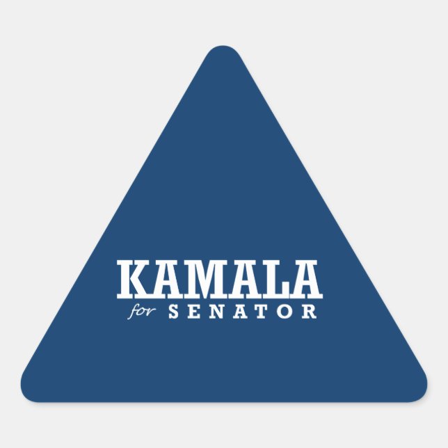 PEGATINA TRIANGULAR KAMALA PARA SENADOR (Anverso)