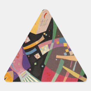 Pegatina Triangular Kandinsky Composition 10 Resumen de pintura