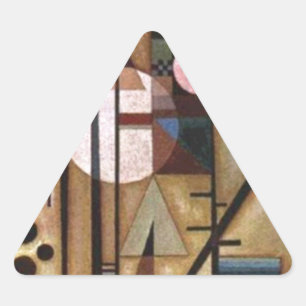 Pegatina Triangular Kandinsky Construcción Suavizada