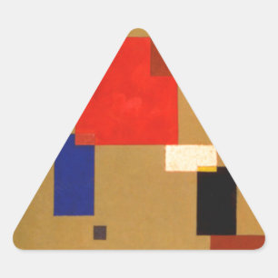 Pegatina Triangular Kandinsky Trece Rectángulos Resumen Pintura