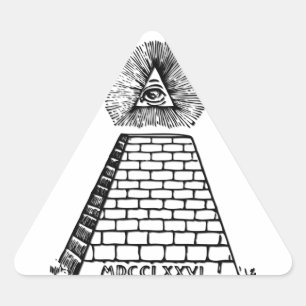 Pegatina Triangular La gran foca de Estados Unidos