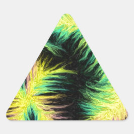 Pegatina Triangular La luz como un diseño de pluma