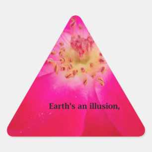 Pegatina Triangular La Rosa Cósmica: El Diseño de la Decepción de la N