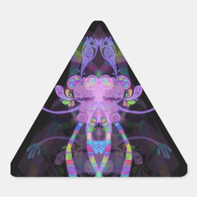 Pegatina Triangular Lankee Tri-ppin (Anverso)