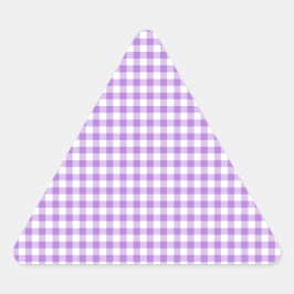 Pegatina Triangular Lavender Gingham