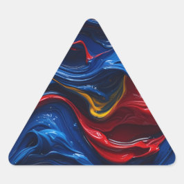 Pegatina Triangular Layers Upon Layers Of Paint
