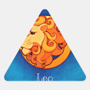Pegatina Triangular leo horoscope