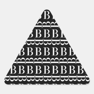 Pegatina Triangular Letra monográfica inicial B