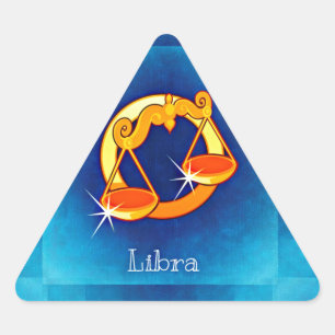 Pegatina Triangular libra horoscope