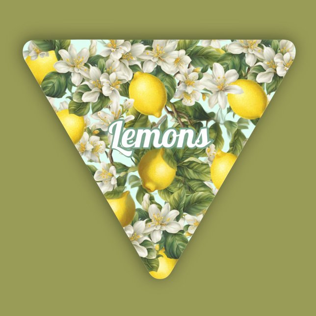 Pegatina Triangular Limones (Subido por el creador)