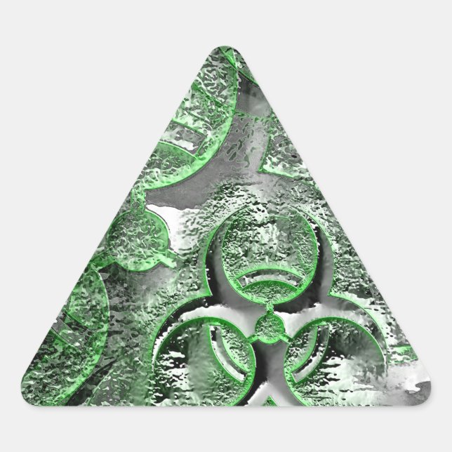 Pegatina Triangular Llamadas de advertencia tóxicas, signo de riesgo b (Anverso)