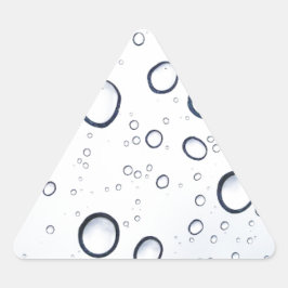 Pegatina Triangular Lluvias