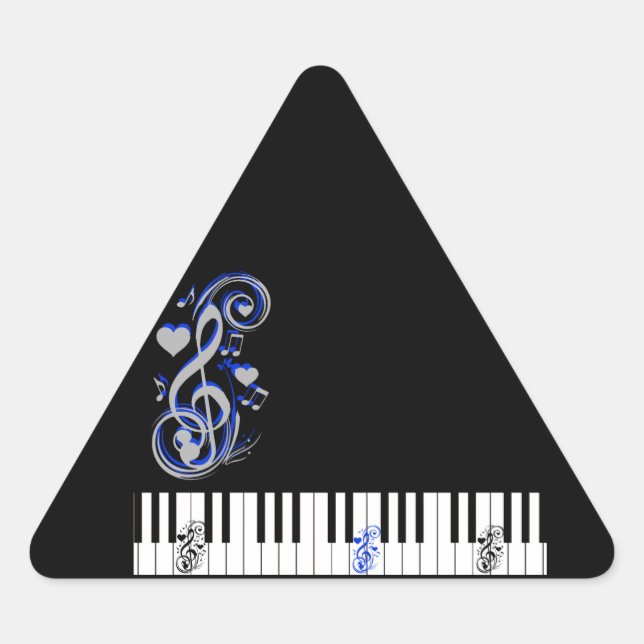 Pegatina Triangular Lof Love_ de Key (Anverso)