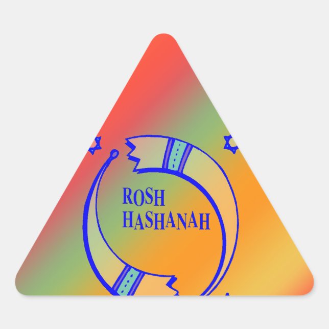 Pegatina Triangular Los cuernos de vacaciones - (Anverso)