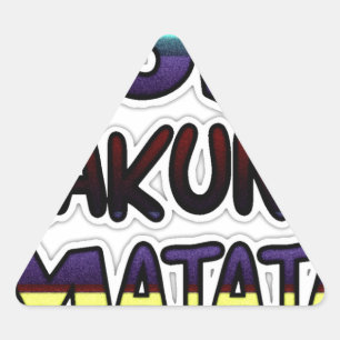 Pegatina Triangular Love Hakuna Matata Gifts